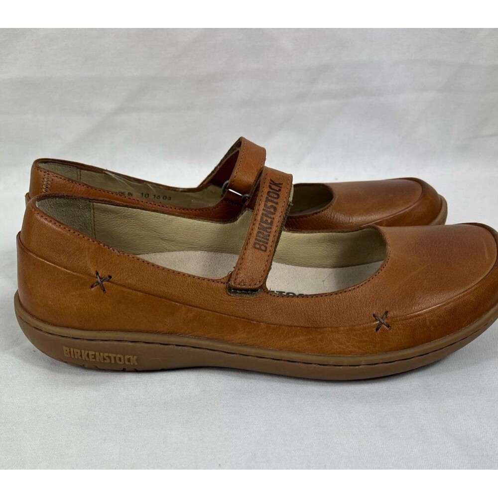 Birkenstock Brown Mary Jane Flats - Picture 3 of 5